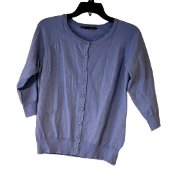 Maurices Short Sleeve Lavender Cardigan Sweater - Large - Picture 1 of 4